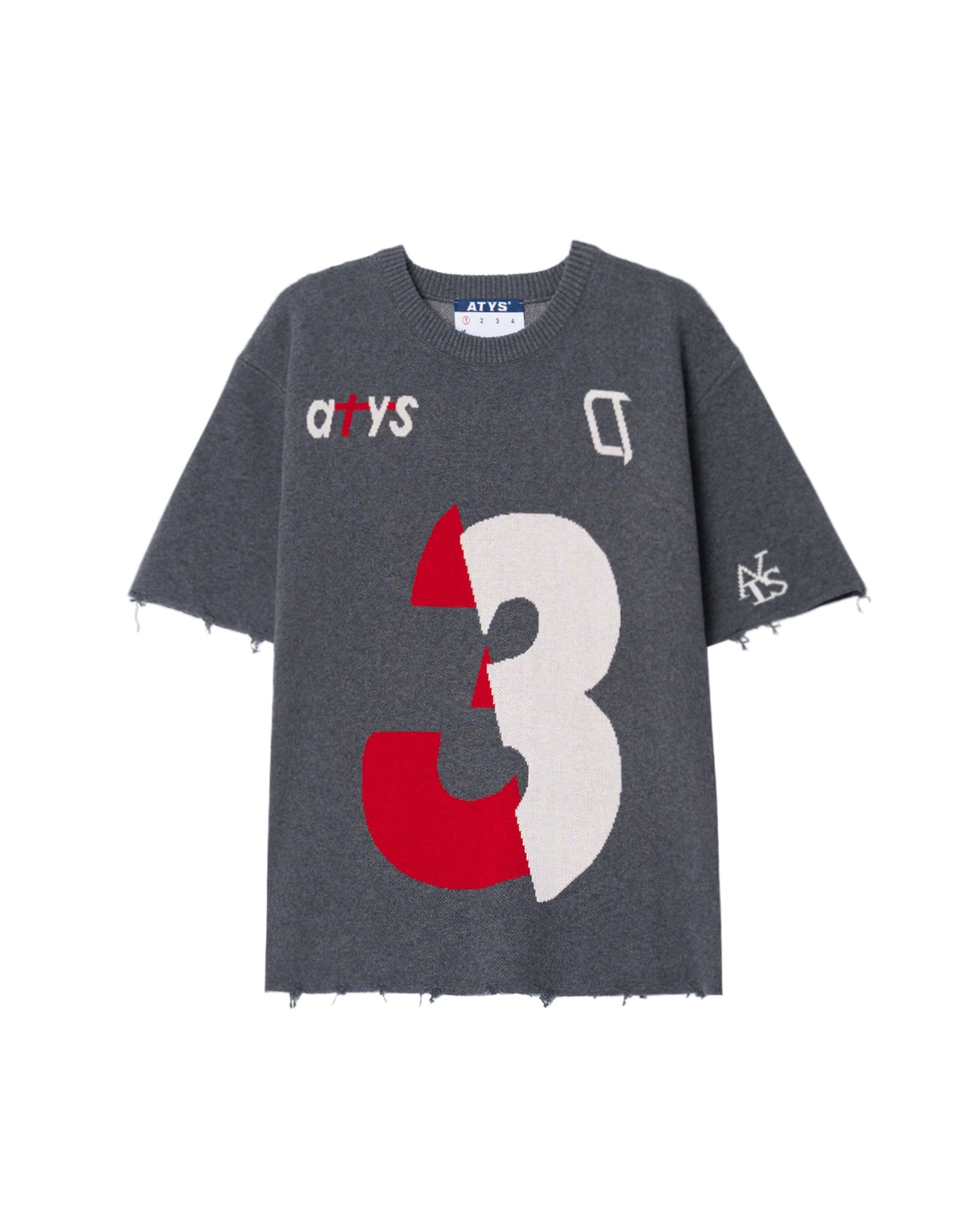 ATYS® NO.3 VARSITY KNIT COTTON T-SHIRT