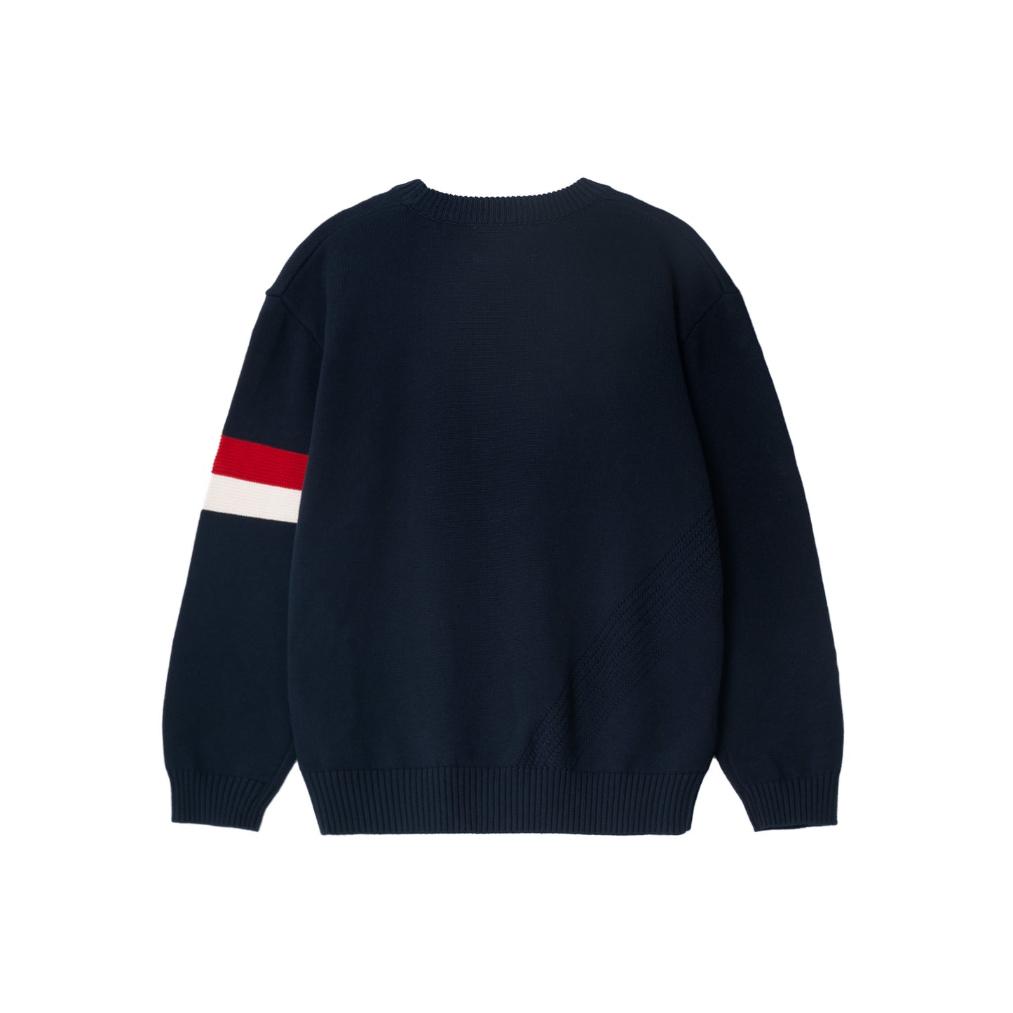 ATYS® TRICOLOR KNIT COTTON SWEATER