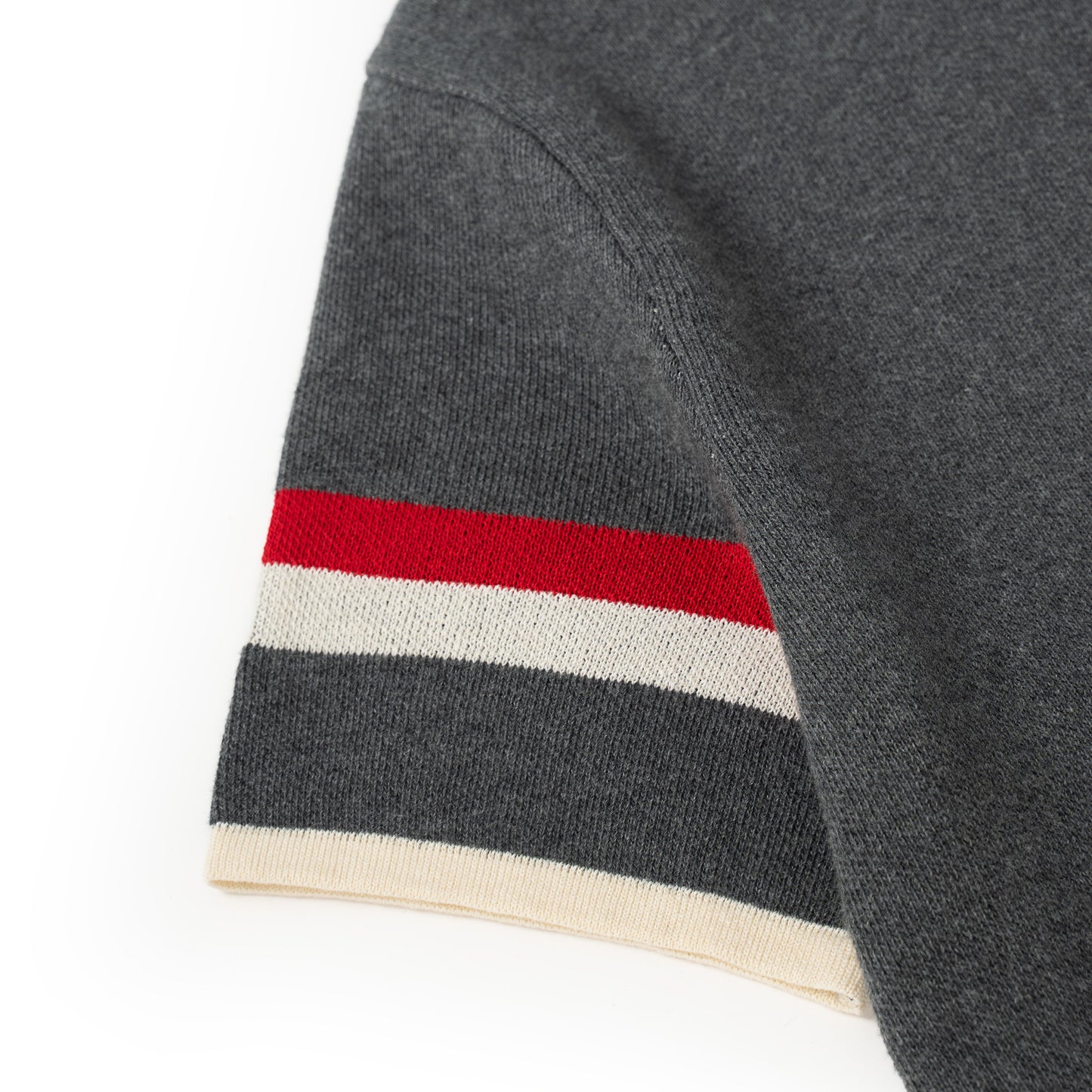 ATYS® TRI-COLOR KNIT COTTON T-SHIRT