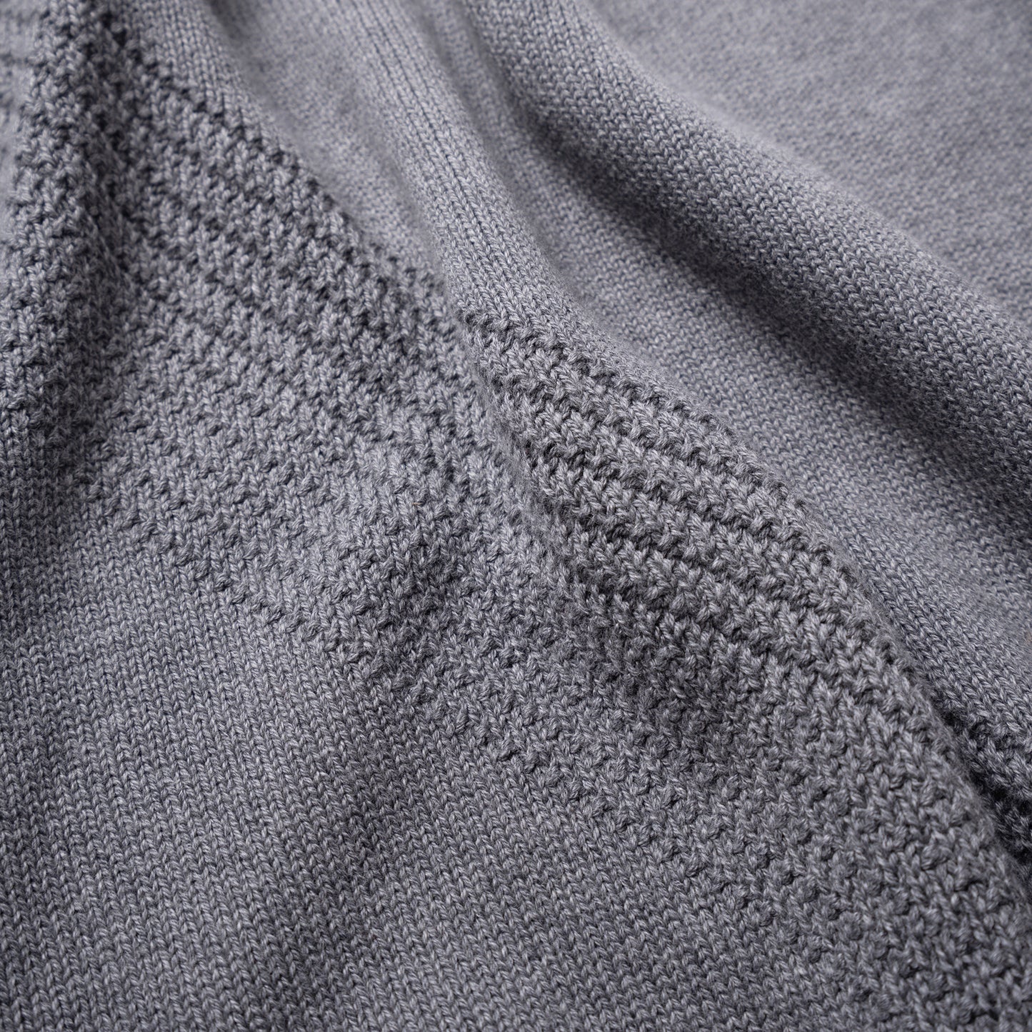 ATYS® TRICOLOR KNIT COTTON SWEATER