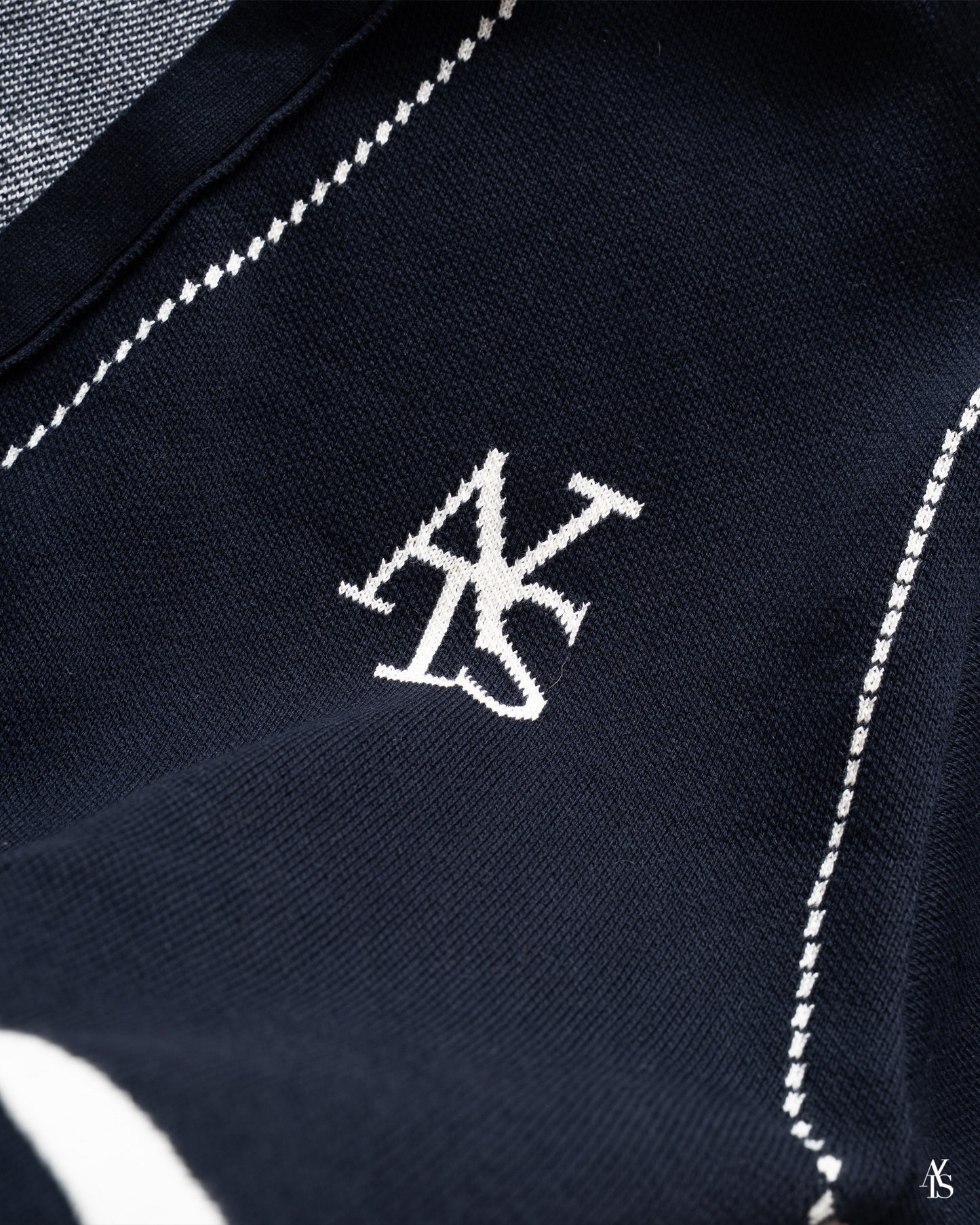 ATYS® STITCHED LINE KNIT COTTON CARDIGAN