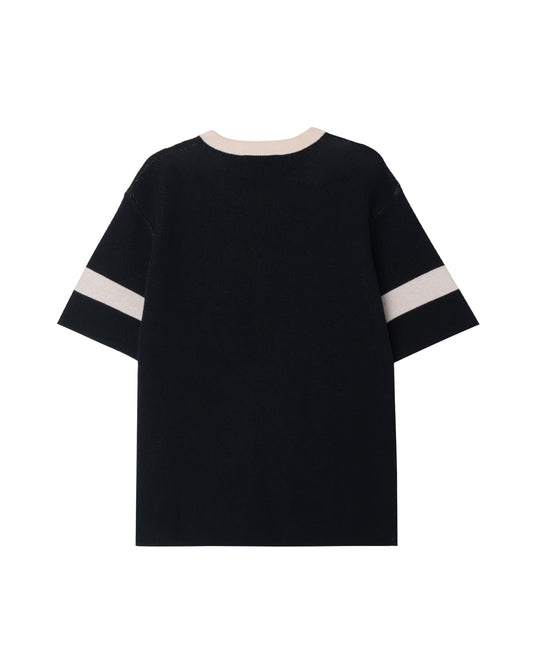 ATYS® STRIPED SLEEVE KNIT TEE
