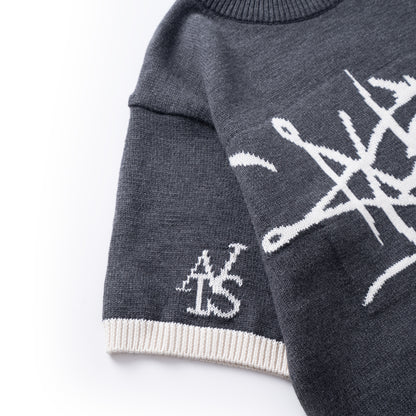 ATYS® GRAFFITI LOGO KNIT COTTON T-SHIRT