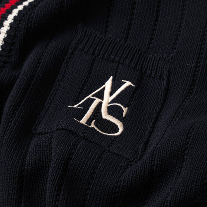 ATYS® 2 - LINE KNIT COTTON CARDIGAN