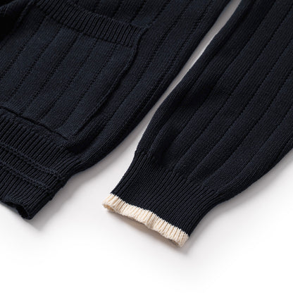 ATYS® 2 - LINE KNIT COTTON CARDIGAN