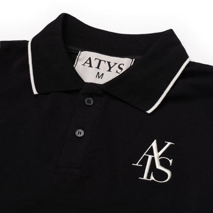 ATYS® HEM COLLAR SHORT SLEEVE POLO SHIRT
