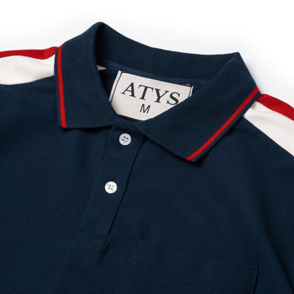 ATYS® SHOULDER PATCH POLO SHIRT