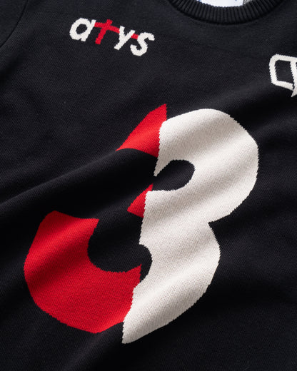ATYS® NO.3 VARSITY KNIT COTTON T-SHIRT
