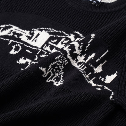 ATYS® HOMELAND RIPPED KNIT COTTON SWEATER