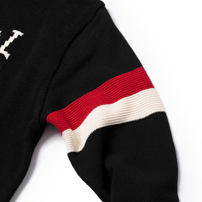 ATYS® TRICOLOR KNIT COTTON SWEATER