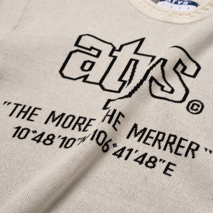 ATYS® "THE MORE THE MERRER" KNIT COTTON T - SHIRT