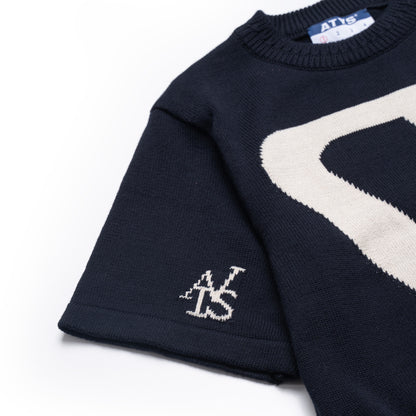 ATYS® EARLY LOGOS KNIT COTTON T - SHIRT