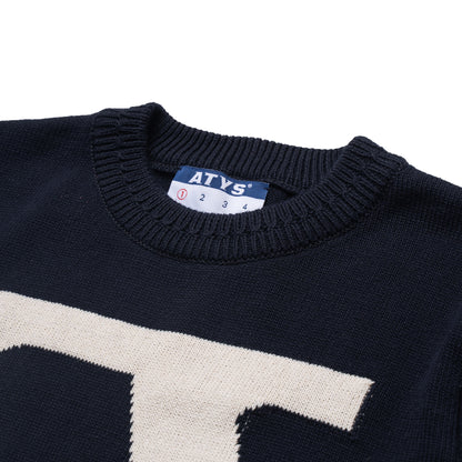ATYS® EARLY LOGOS KNIT COTTON T - SHIRT