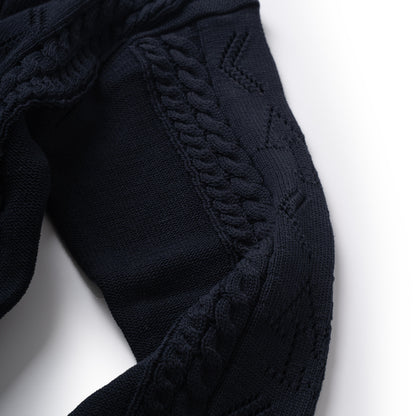 ATYS® PERFORATED KNIT COTTON CARDIGAN