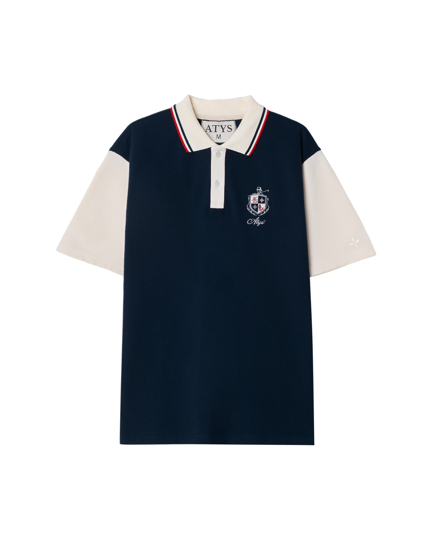 ATYS® CONTRAST SLEEVE CREST POLO