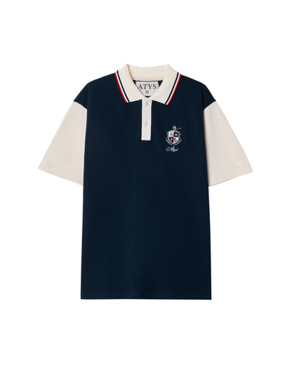 ATYS® CONTRAST SLEEVE CREST POLO