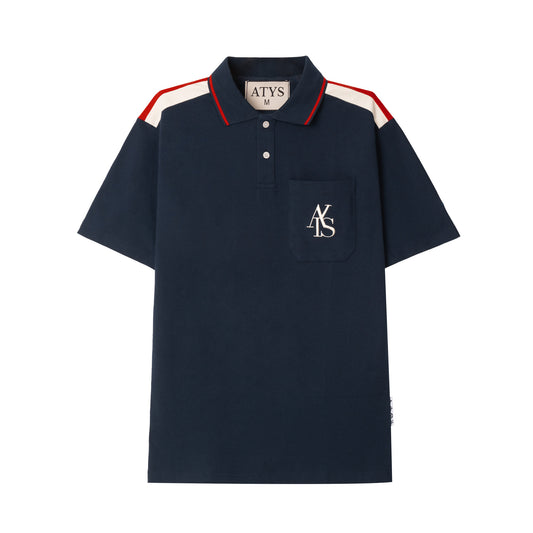 ATYS® SHOULDER PATCH POLO SHIRT