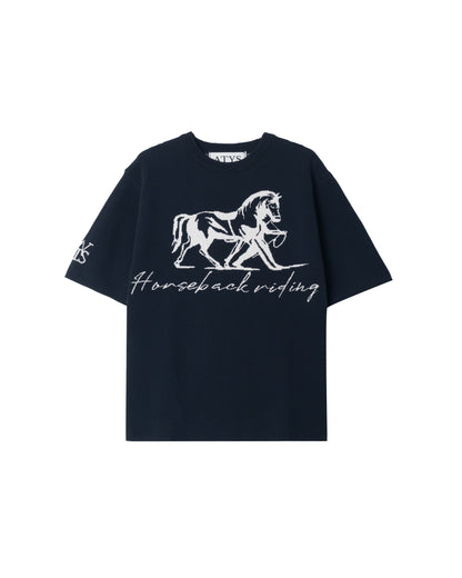 ATYS® MUSTANG KNIT COTTON T-SHIRT