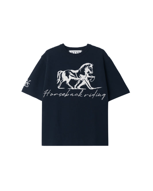 ATYS® MUSTANG KNIT COTTON T-SHIRT