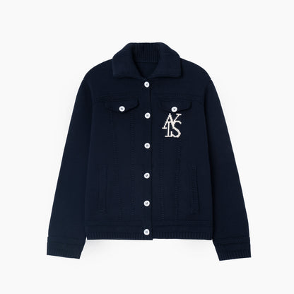 ATYS® BUTTON UP  KNIT COTTON JACKET