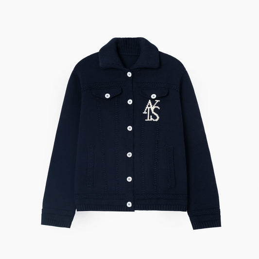 ATYS® BUTTON UP  KNIT COTTON JACKET