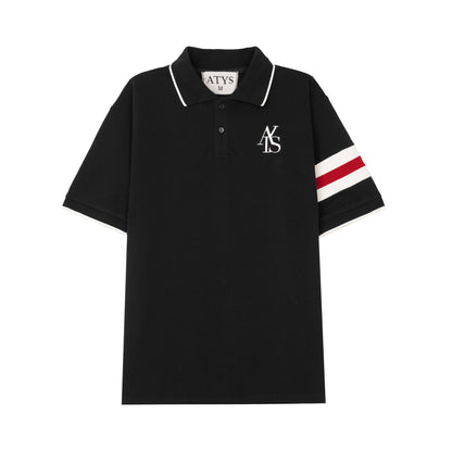 ATYS® HEM COLLAR SHORT SLEEVE POLO SHIRT