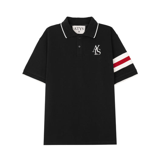 ATYS® HEM COLLAR SHORT SLEEVE POLO SHIRT