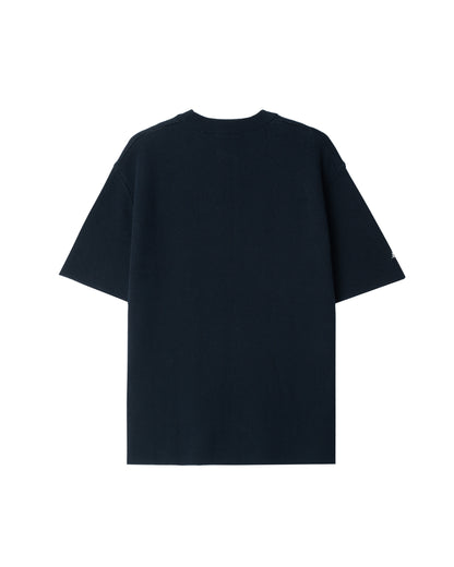 ATYS® MINIMAL CREST KNIT COTTON T-SHIRT
