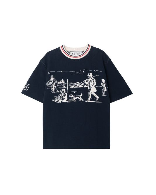 ATYS® HERITAGE CLUB KNIT COTTON T-SHIRT