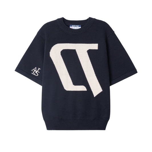ATYS® EARLY LOGOS KNIT COTTON T - SHIRT