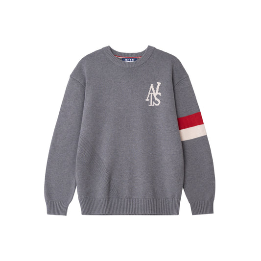 ATYS® TRICOLOR KNIT COTTON SWEATER