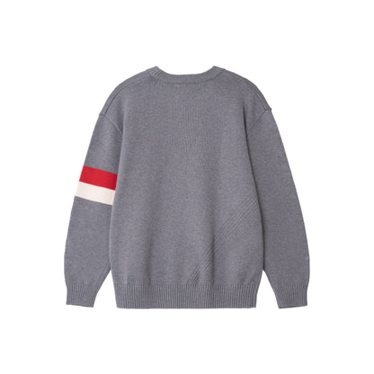 ATYS® TRICOLOR KNIT COTTON SWEATER