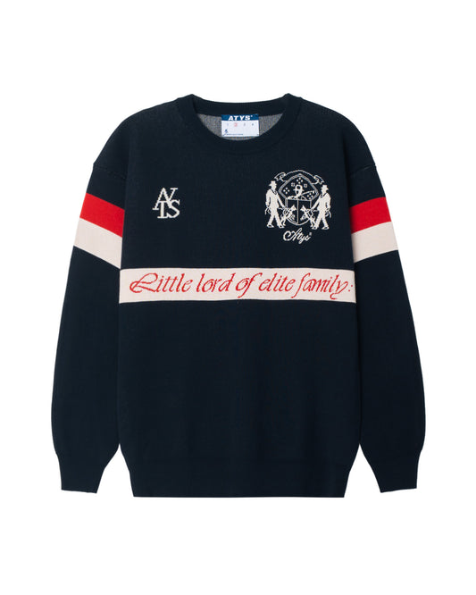 ATYS® TRICOLOR ELITE STRIPE KNIT SWEATER