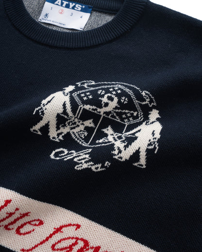 ATYS® TRICOLOR ELITE STRIPE KNIT SWEATER