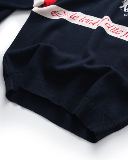 ATYS® TRICOLOR ELITE STRIPE KNIT SWEATER