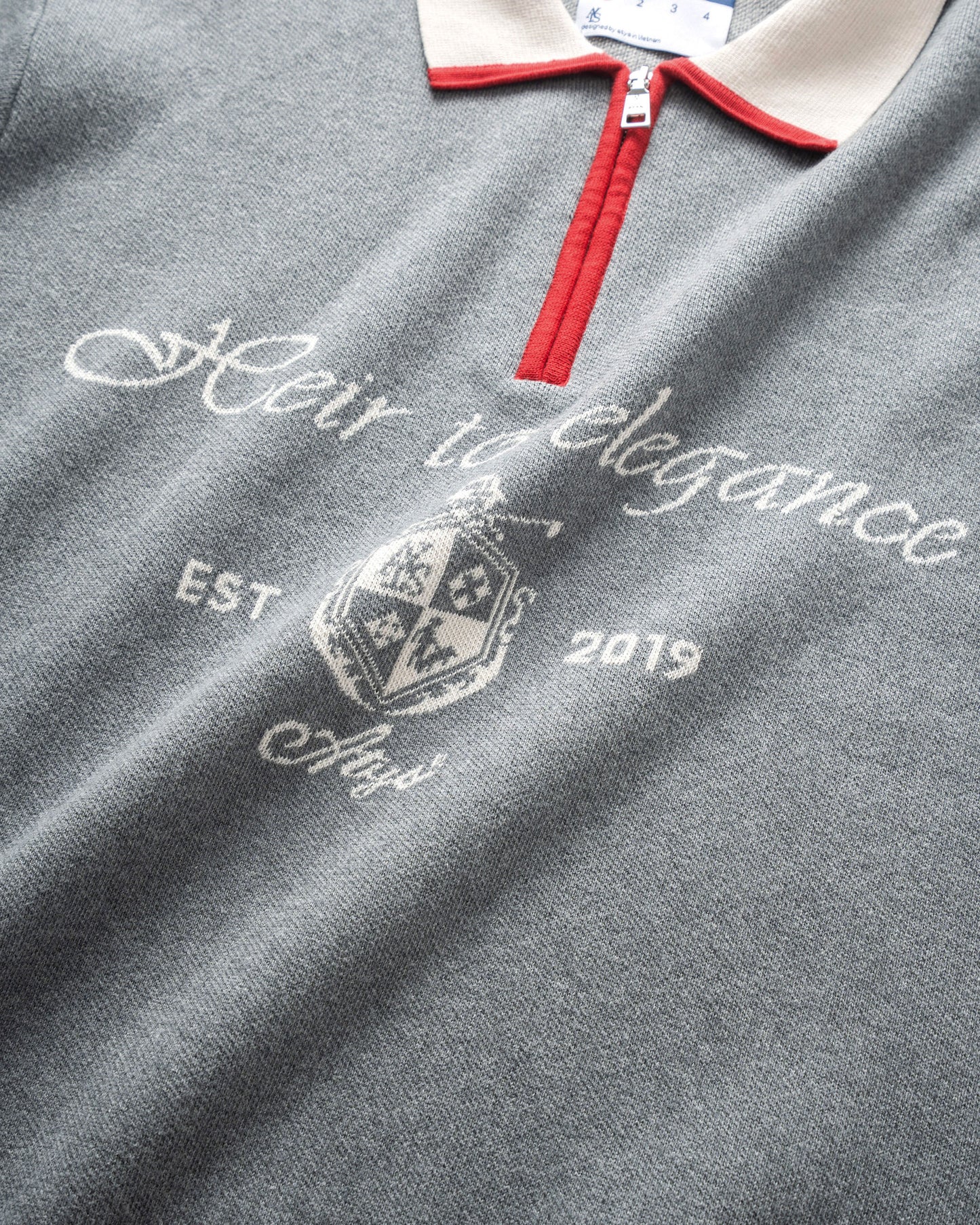 ATYS® TRICOLOR LEGACY POLO KNIT SWEATER