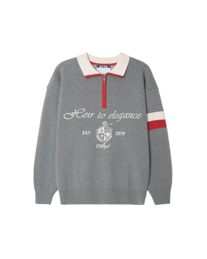 ATYS® TRICOLOR LEGACY POLO KNIT SWEATER