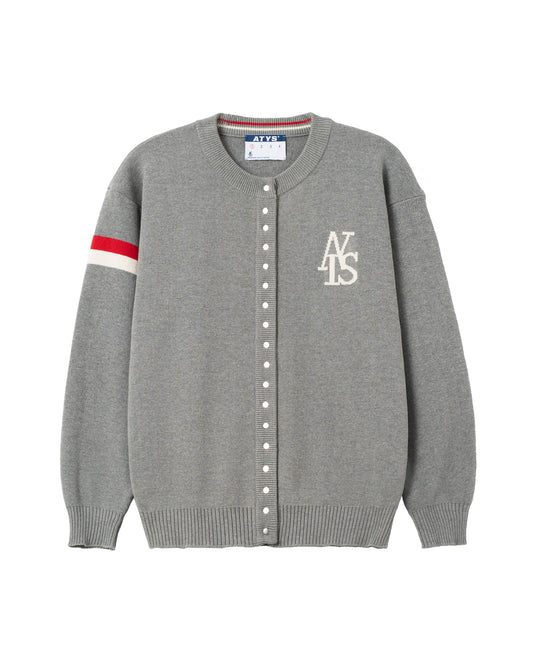 ATYS® TRICOLOR SNAP BUTTON CARDIGAN