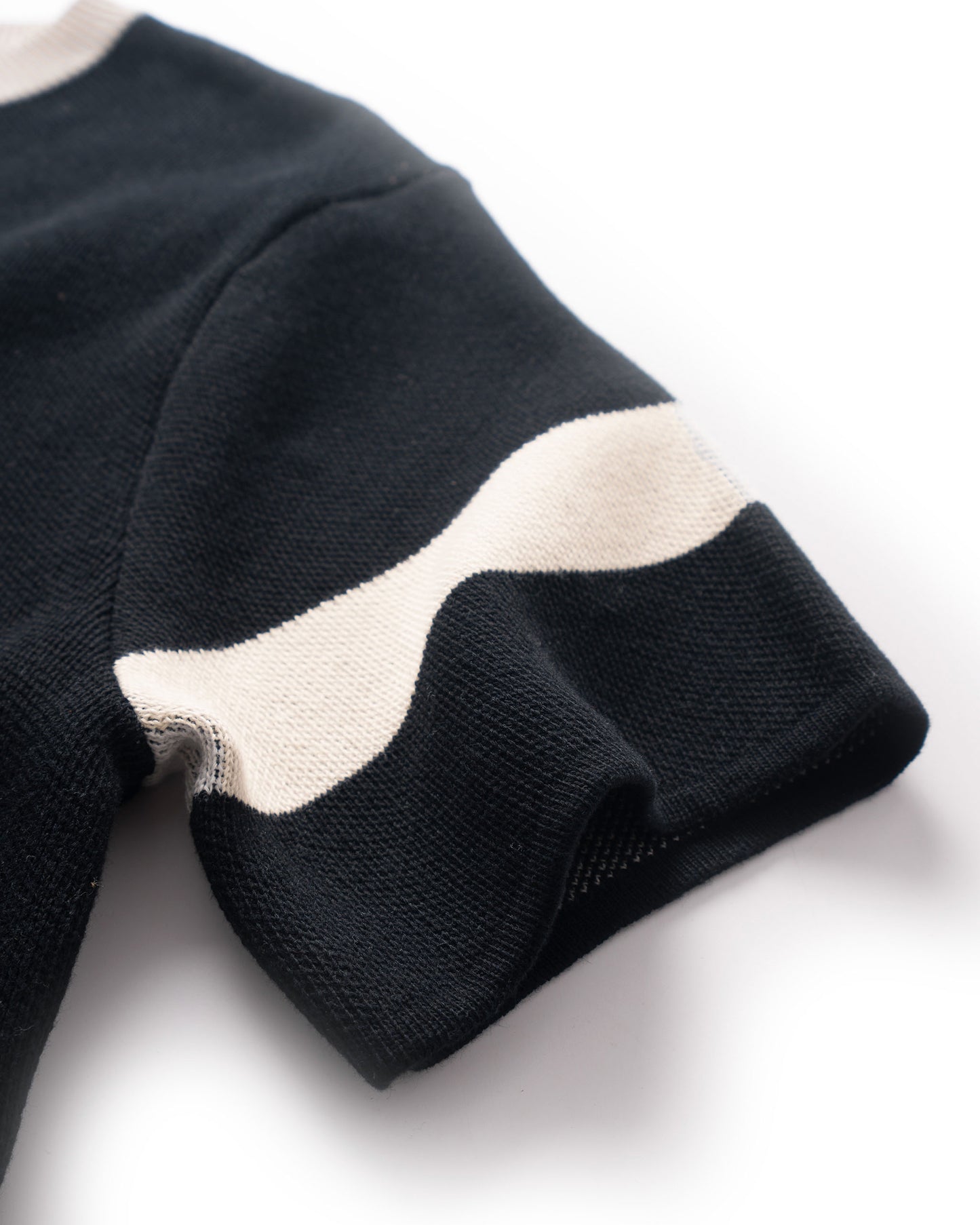 ATYS® STRIPED SLEEVE KNIT TEE