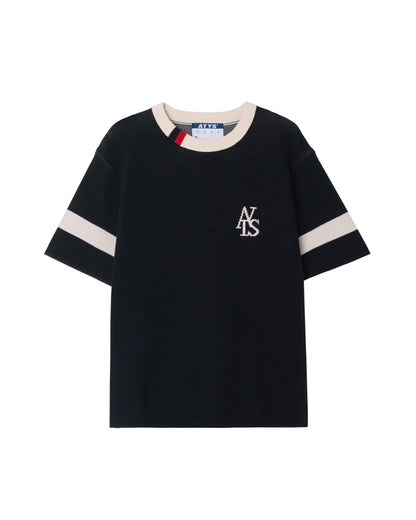 ATYS® STRIPED SLEEVE KNIT TEE