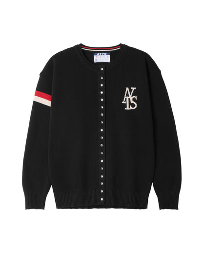 ATYS® TRICOLOR SNAP BUTTON CARDIGAN