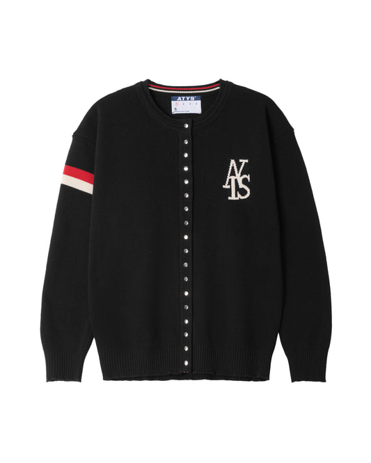 ATYS® TRICOLOR SNAP BUTTON CARDIGAN