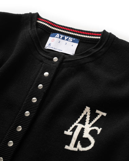 ATYS® TRICOLOR SNAP BUTTON CARDIGAN